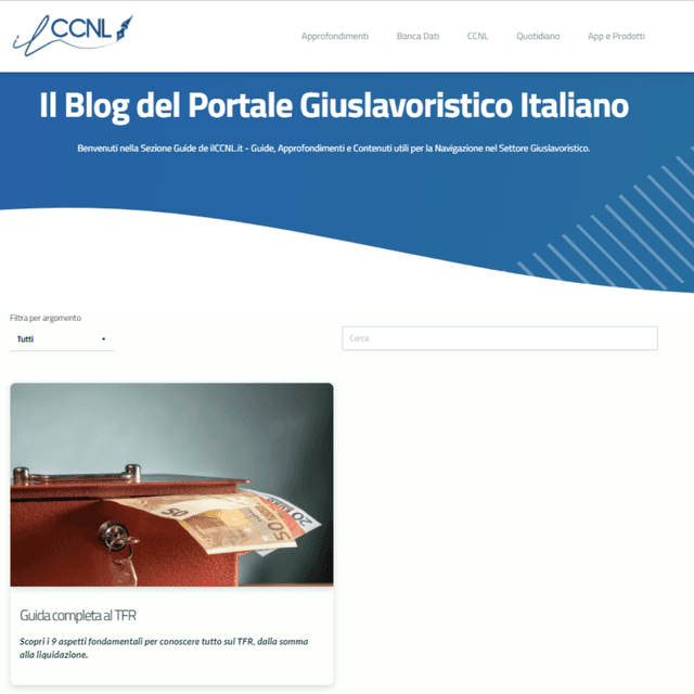 Approfondimenti: Nasce una nuova sezione su ilCCNL.it